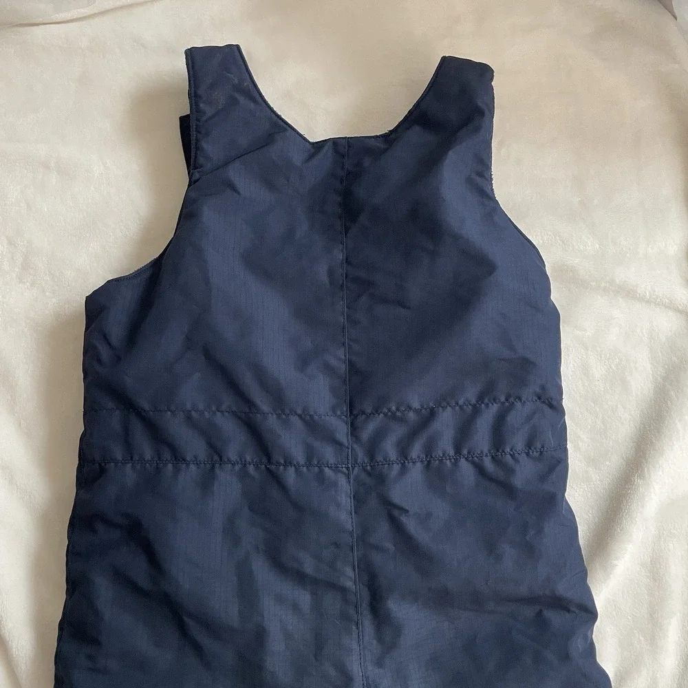 The Childrens Place Navy Blue Snow Bib Overalls Toddler Size 4T Winter Gear